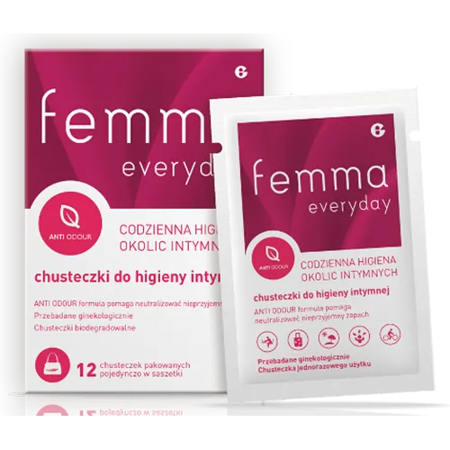 femma Everyday, Chusteczki do higieny intymnej