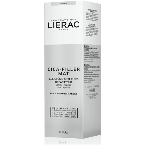 Lierac Cica-Filler Mat, Gel-creme Anti-rides Reparateur (Krem do twarzy)