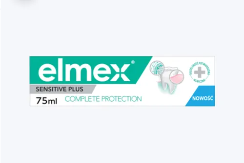 Elmex Sensitive Plus Complete Protection, Pasta do zębów z fluorkiem cyny i cynkiem - 1