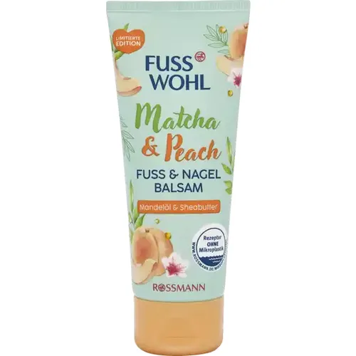 Fusswohl Matcha & Peach, Foot & Nail Balsam (Matcha i Brzoskwinia, Balsam do stóp i paznokci)