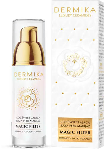 Dermika Luxury Ceramides, Magic Filter, Rozświetlająca baza pod makijaż