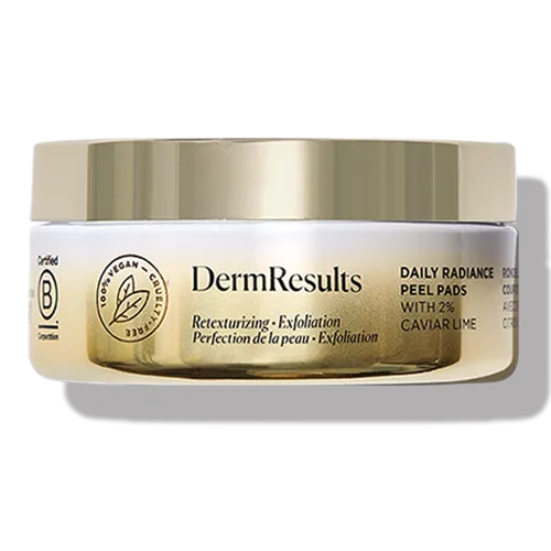 Arbonne Dermresults, Daily Radiance Peel Pads (Złuszczające płatki nadające blask z 2% wyciągiem z limonki kawiorowej)