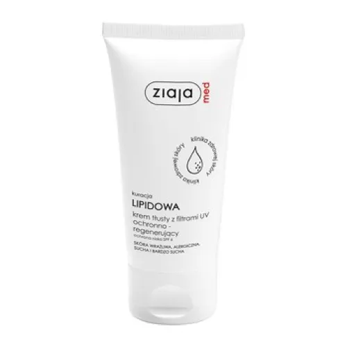 Ziaja Med, Kuracja Lipidowa,  Krem tłusty z filtrami UV ochronno-regenerujący