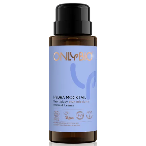 OnlyBio Hydra Mocktail, Nawilżający płyn micelarny do twarzy `Jaśmin i lewan`