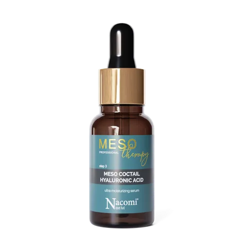 Nacomi Professional, Meso Therapy, Step 3 Meso Coctail Hyaluronic Acid Ultra-Moisturizing Serum (Nawilżający koncentrat z kwasem hialuronowym do twarzy)