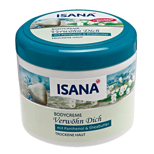Isana Verwohn Dich, Body Creme Sheabutter & Panthenol (Krem do ciała z masłem shea i panthenolem)