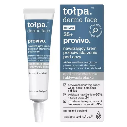 Tołpa Dermo Face, 35+ Provivo, Nawilżający krem przeciw starzeniu pod oczy
