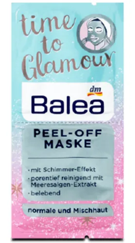 Balea Time To Glamour, Peel-off Maske (Maseczka do twarzy peel-off)
