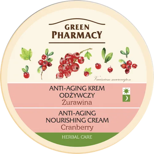 Green Pharmacy Odżywczy krem do twarzy anti - aging `Żurawina` - 1