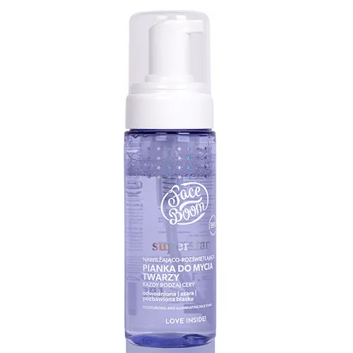 FaceBoom Superstar, Moisturizing and Illuminating Face Foam (Nawilżająco-rozświetlająca pianka do mycia twarzy 'Migocząca Celebrytka')