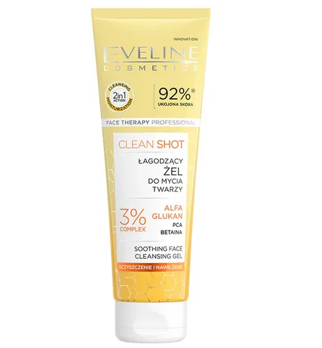 Eveline Cosmetics Face Therapy Professional, Clean Shot, Łagodzący żel do mycia twarzy