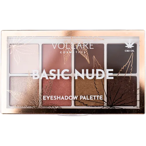 Vollare Cosmetics Basic Nude Eyeshadow Palette (Paleta cieni do powiek)