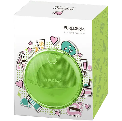 Purederm Silikonowa szczoteczka soniczna do oczyszczania twarzy - 4