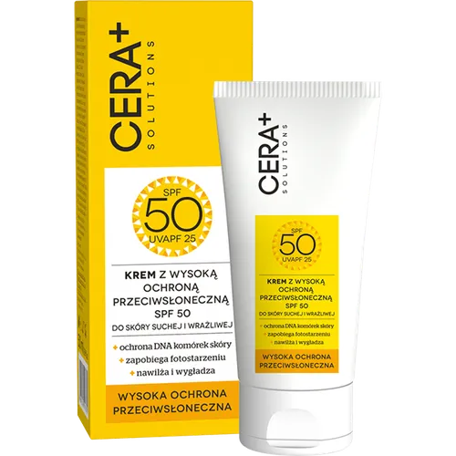 CERA+ Solutions Krem z wysoką ochroną przeciwsłoneczną SPF 50 skóra sucha i wrażliwa