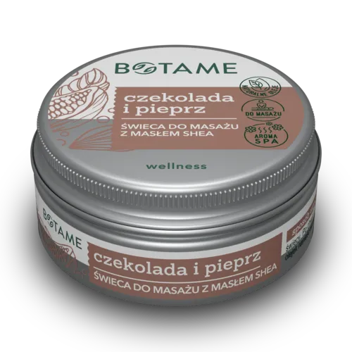 Botame Wellness, Świeca do masażu `Czekolada i pieprz`
