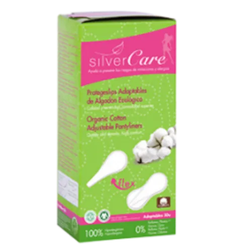Silver Care Natural Cotton Adjustable Pantyliners (Wkładki higieniczne do bielizny typu stringi)