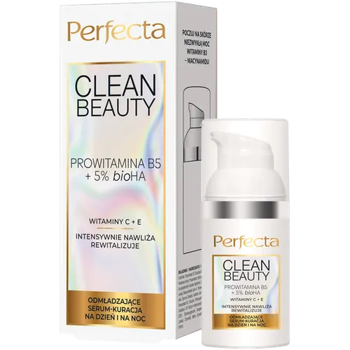 Perfecta Clean Beauty, Odmładzające serum-kuracja na dzień i na noc