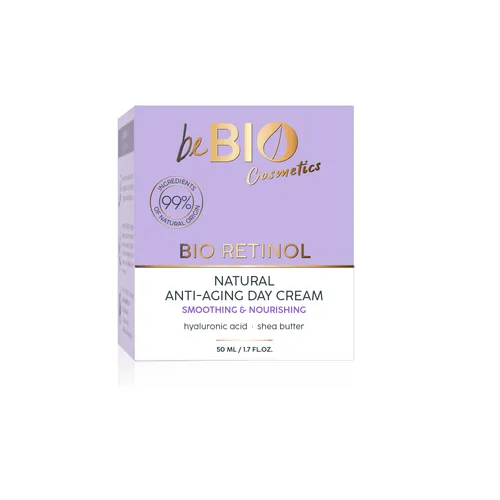 beBIO bio Retinol, Naturalny krem do twarzy anti-aging do twarzy na dzień