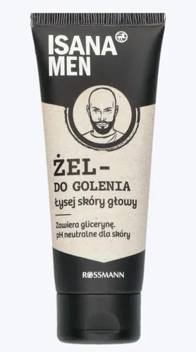 Isana Men, Żel do golenia łysej skóry głowy