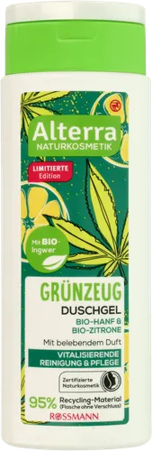 Alterra Duschgel Grünzeug (Żel pod prysznic `Konopie Bio & Cytryna Bio`)
