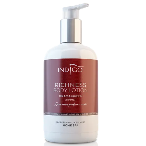 Indigo Nails Lab Home Spa, Drama Queen Shimmer, Richness Body Lotion (Perfumowany balsam do ciała)