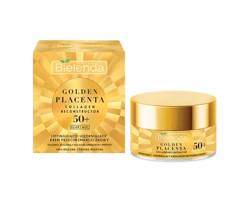 Bielenda Golden Placenta Collagen Reconstructor, Liftingująco-ujędrniający krem przeciwzmarszczkowy 50+ - 2