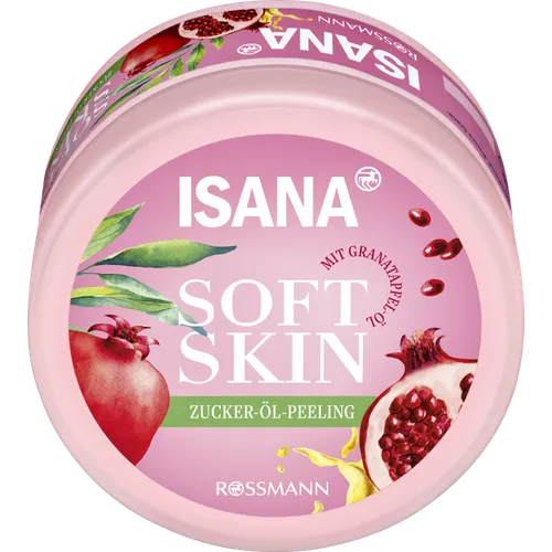 Isana Soft Skin Zucker-Öl-Peeling Granatapfel (Peeling do ciała `Granat`)