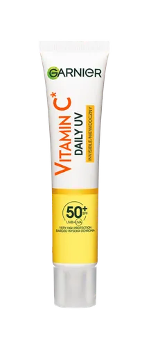 Garnier Skin Naturals, Vitamin C, Invisible Daily UV Brightening Fluid SPF 50+ (Niewidoczny fluid rozświetlający) - 2