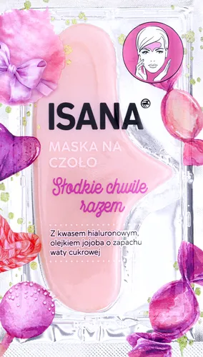 Isana Słodkie Chwile Razem, Maska na czoło z kwasem hialuronowym i olejkiem jojoba