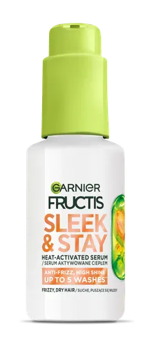 Garnier Fructis, Sleek & Stay, Heat Advanced Serum (Serum aktywowane ciepłem do włosów suchych i puszących się)