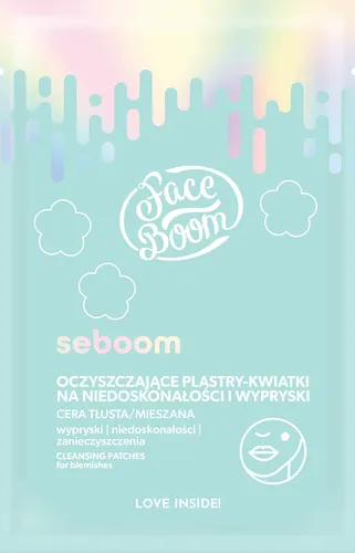 FaceBoom Seboom, Oczyszczające plastry-kwiatki na niedoskonałości i wypryski `Słodcy zbawcy`
