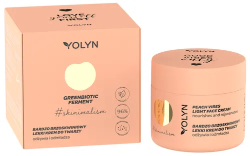 Yolyn Lekki krem do twarzy `Brzoskwinia`