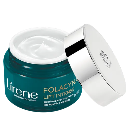 Lirene Dermoprogram Folacyna Lift Intense, Przeciwzmarszczkowy krem intensywnie napinający na dzień 50+ SPF 15