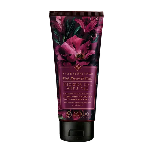 Barwa Spa Experience, Pink Pepper & Violet  Shower Gel with Oil (Żel pod prysznic nawilżająco-regenerujący)