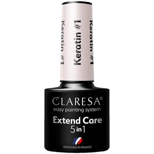 Claresa Extend Care 5 in 1 Keratin (Keratynowa baza 5w1 do paznokci)