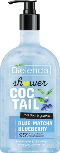 Bielenda Shower Coctail, Energetyzujący żel pod prysznic `Blue matcha i blueberry`