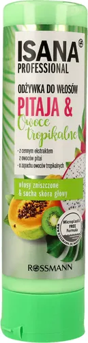 Isana Professional, Odżywka do włosów zniszczonych i suchej skóry głowy `Pitaja & Owoce Tropikalne`