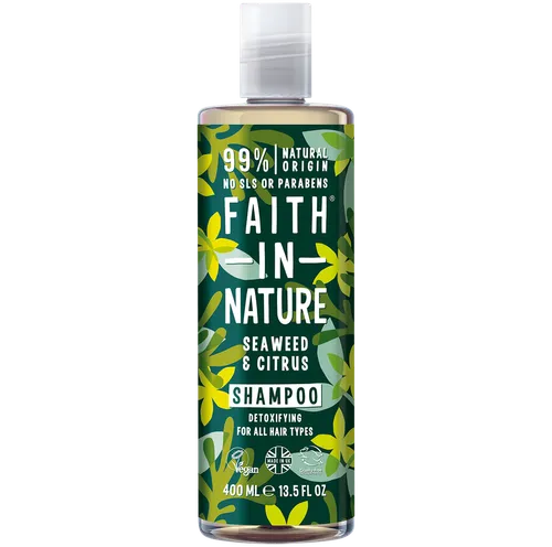 Faith In Nature Seaweed & Citrus Shampoo (Organiczny szampon do wszystkich rodzajów włosów z wyciągiem z wodorostów i olejkiem z cytrusów)