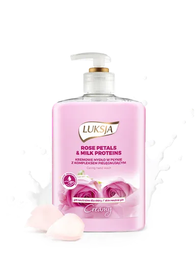 Luksja Creamy, Mydło w płynie `Róża i proteiny mleka` - 2