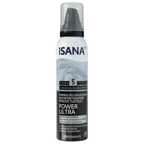 Isana Hair, Power Ultra Schaumfestiger (Pianka do włosów ultra strong (nowa wersja))