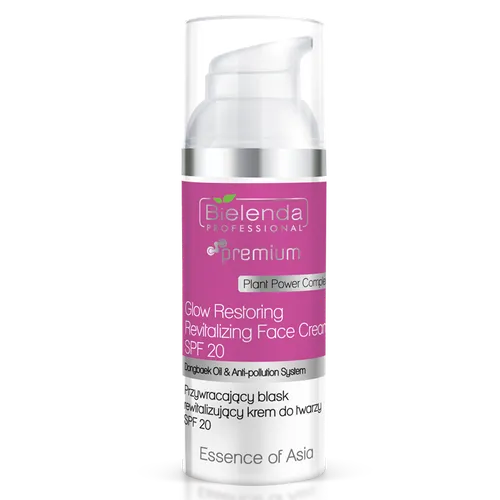Bielenda Professional Premium, Essence of Asia, Glow Restoring Revitalizing Face Cream SPF 20 (Przywracający blask rewitalizujący krem do twarzy SPF20)