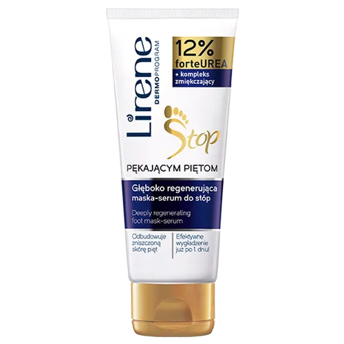 Lirene Dermoprogram Głęboko regenerująca maska-serum do stóp