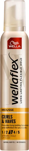 Wella Wellaflex, Curls & Waves, Mousse (Pianka mocno utrwalająca do włosów kręconych) - 1