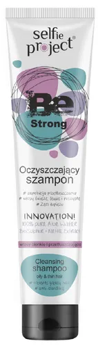 Selfie Project Be Strong, Oczyszczający szampon do włosów cienkich i przetłuszczających
