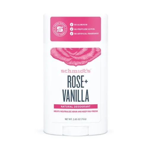 Schmidt's Natural Deodorant Stick Rose + Vanilla (Naturalny dezodorant w sztyfcie `Róża + wanilia`)