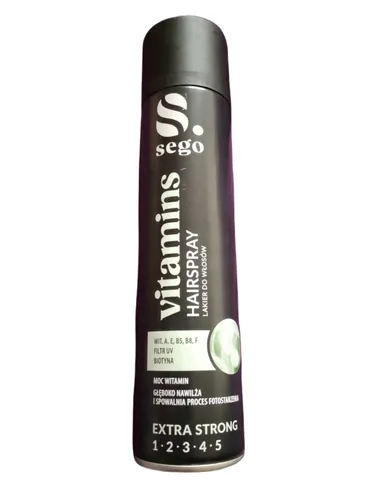 Sego Vitamins, Extra Strong Hair Spray (Lakier do włosów)