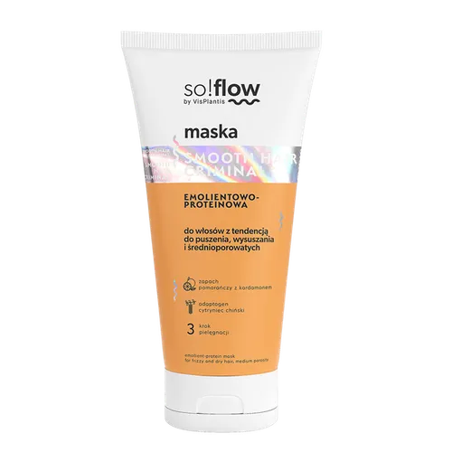 so!flow Maska emolientowo-proteinowa do włosów z tendencją do puszenia, wysuszania i średnioporowatych `Smooth Hair Criminal`