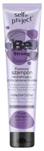 Selfie Project Be Strong, Fioletowy szampon neutralizujący żółte odcienie blondu