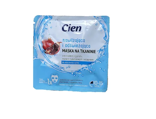 Cien Maska na tkaninie `Nawilżająca i odświeżająca`