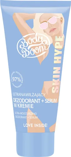 BodyBoom Skin Hype, Ultranawilżający dezodorant + serum w kremie